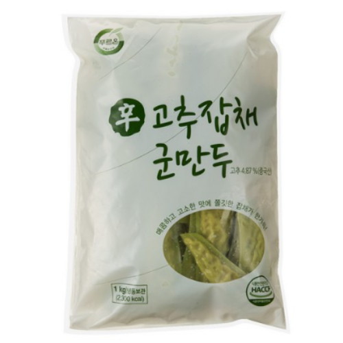 푸르온 신 고추 잡채 군만두 1kg (5개)