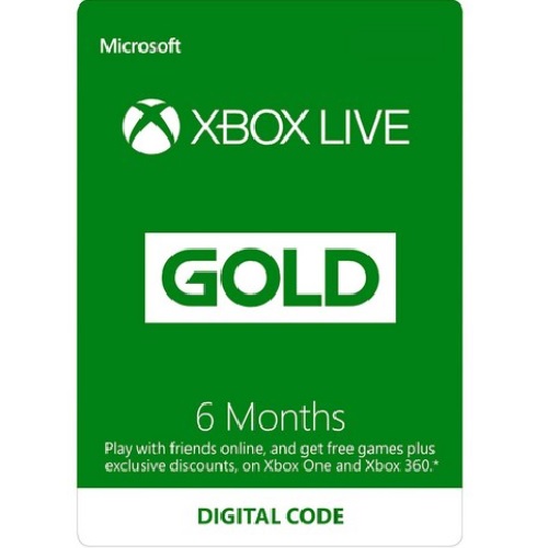 Microsoft XBOX Live 골드 멤버십 카드 북미 (6개월)