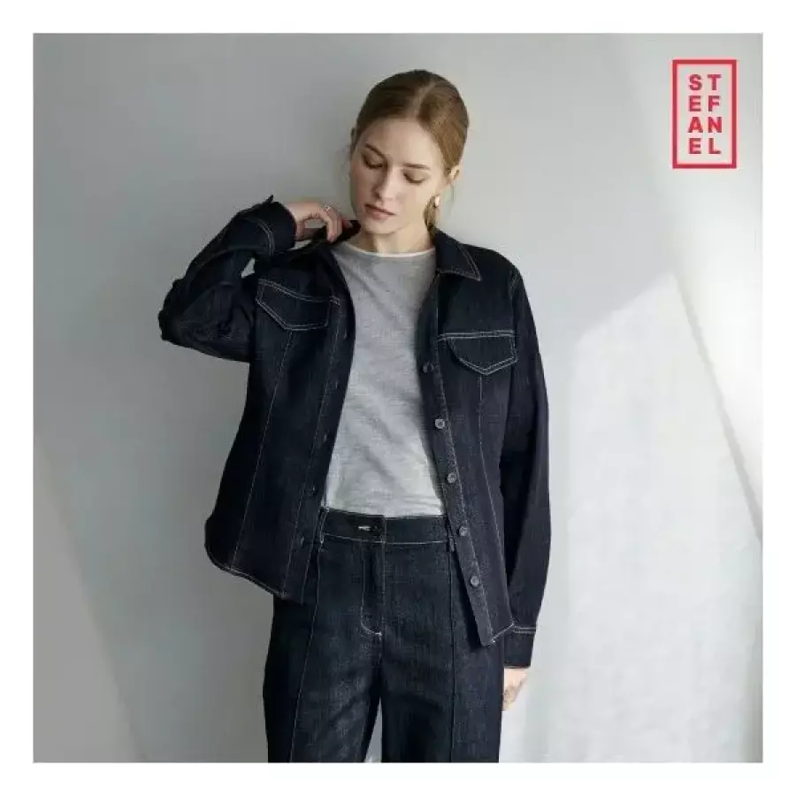 스티치 데님 셔츠 자켓런칭 가격 706274