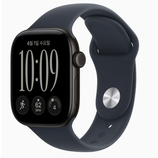 APPLE 워치 시리즈12 42mm 알루미늄 (블랙_스포츠밴드)