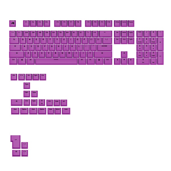 글로리어스 GPBT Basics 키캡 세트 (Epic Purple)