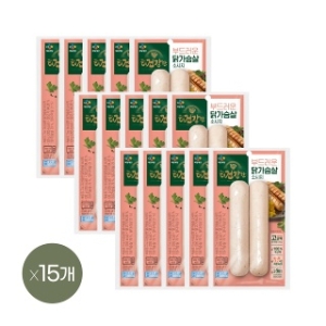 CJ제일제당 The더건강한 닭가슴살 소시지 120g (15개)