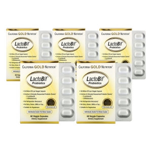 캘리포니아골드뉴트리션 락토비프 300억 프로바이오틱스 60캡슐 (5개)_이미지