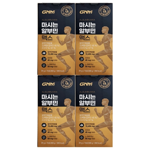  GNM자연의품격 마시는 알부민 맥스 15포 [4개]