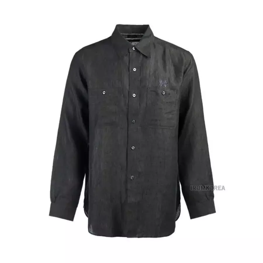  니들스 SS25 남성 챔브레이 워크 셔츠 QV291C CHARCOAL