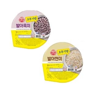 오뚜기 오뚜기밥 발아현미 210g 12개 + 발아흑미 210g 12개