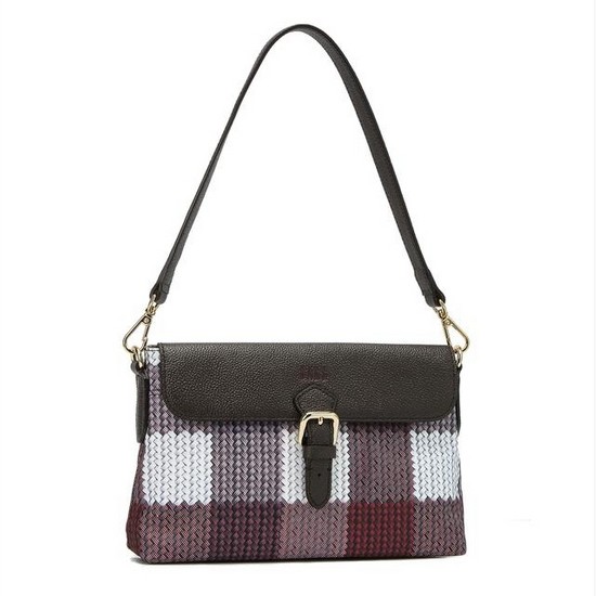 LF 닥스 다크브라운 가죽배색 위빙프린트 WCBA7E829W3