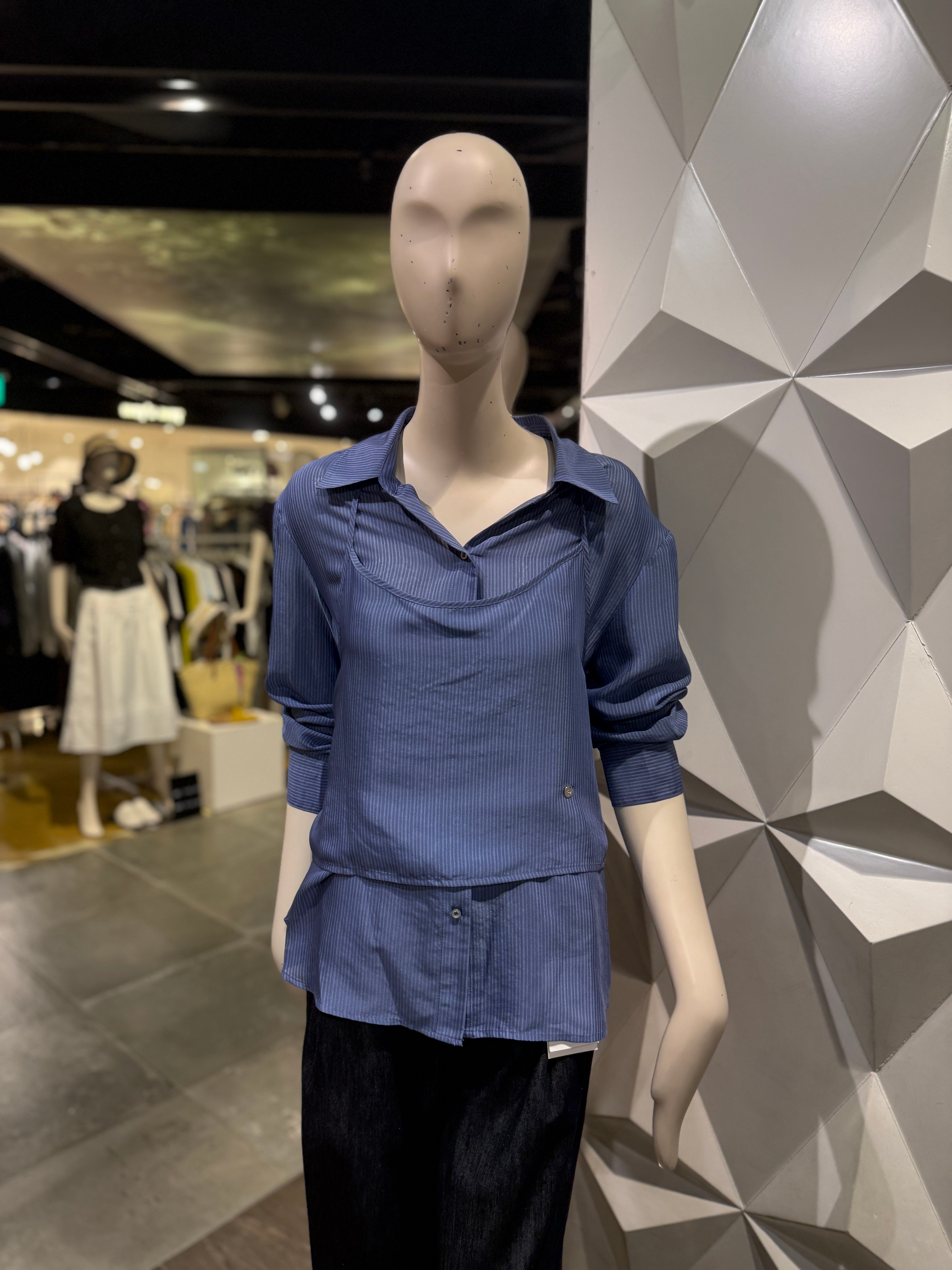 온앤온 수량한정 홀터넥 뷔스티에 레이어드 셔츠 NJW6AB704 2773424_이미지