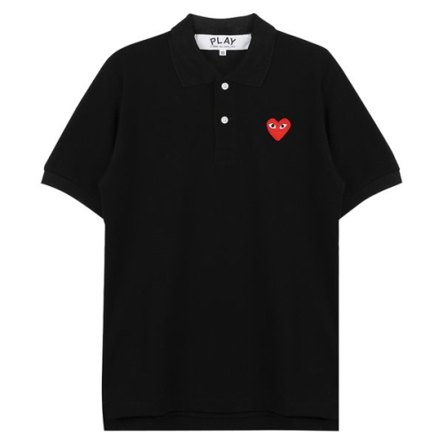 꼼데가르송 남성 플레이 레드 하트 와펜 폴로티 AX-T006-051-1_이미지