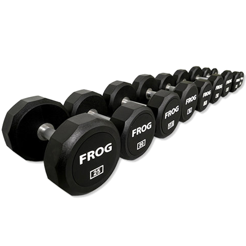 플러그피트니스 12각 우레탄형 덤벨 (2.5kg, 1개)