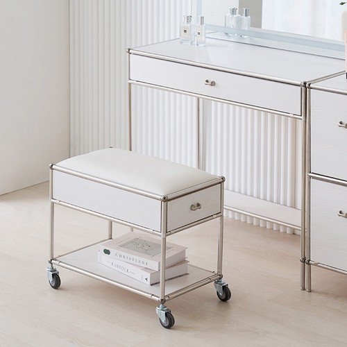 헤이몰리 레브리 원목 화장대 스툴