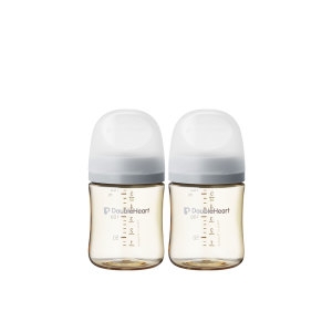 더블하트 모유실감 3세대 PPSU 새벽그레이 160ml (젖병 2개 + 젖꼭지 4개)_이미지