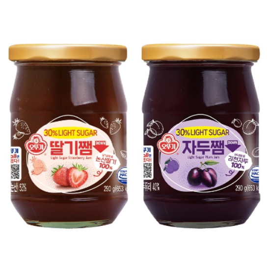 라이트슈가 딸기쨈 290g+라이트슈가 자두쨈 290g