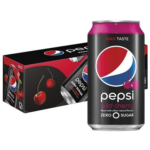 펩시코 펩시 콜라 와일드 체리 제로 슈가 355ml (12개)_이미지