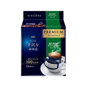 AGF 조금 호화스러운 커피숍 레귤러프리미엄 드립 커피 킬리만자로블렌드 14봉x3봉