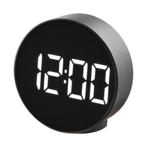 이케아 PLUGGET 플루게트 알람<b>시계</b> 11cm/탁상용<b>시계</b>/미니워치/USB케이블포함/<b>디지털</b>/LED/인테리