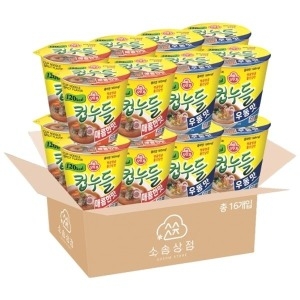 컵누들 소컵 16입 혼합 매콤한맛+우동맛 각 8개씩
