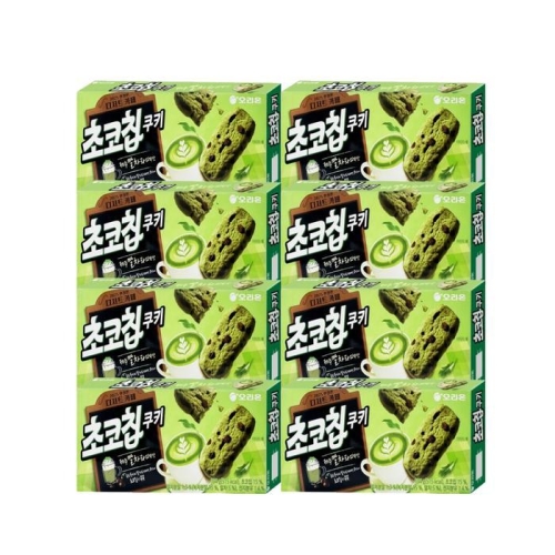 오리온 초코칩쿠키 제주말차라떼맛 104g (8개)_이미지