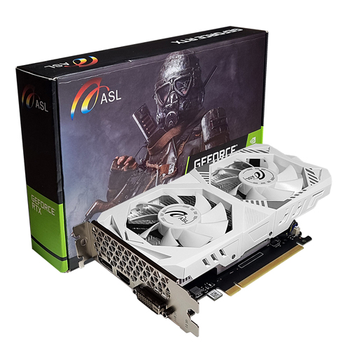 ASL ������ RTX 3050 RAGE-X WHITE D6 6GB Dual