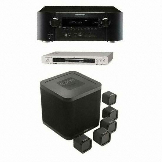 미션 M-CUBE + DV6001 + 마란츠 AV리시버 (SR4003)_이미지