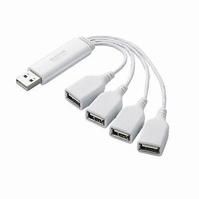 엘레컴 4포트 USB 2.0 허브 (U2H-TM400B)_이미지