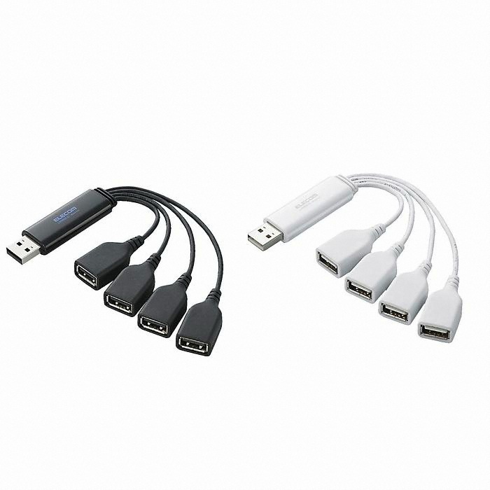 엘레컴 4포트 USB 2.0 허브 (U2H-TM400B)_이미지
