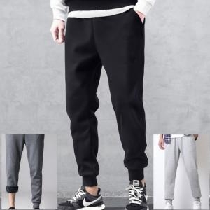 기모 조거 일자형 트레이닝 팬츠 남자트레이닝바지 바지 복하의 밴딩 남성 조거 기모 겨울 츄리닝