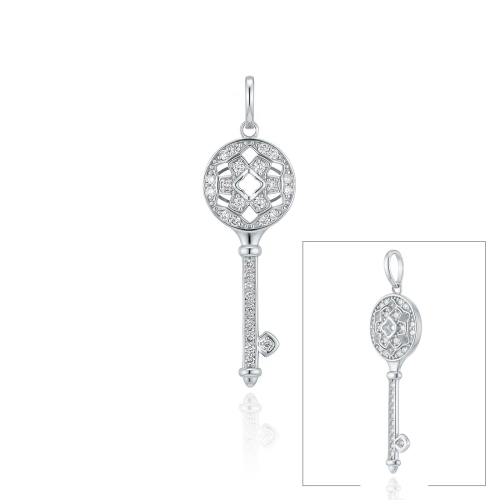 GB 블루밍 로드 키 랩 다이아 14K GOLD 펜던트 LPF25007D_이미지