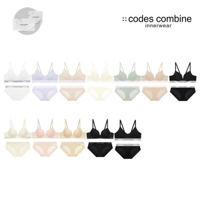 코데즈컴바인이너웨어 노와이어 브라 팬티 세트 CCWBRBP511LPU12