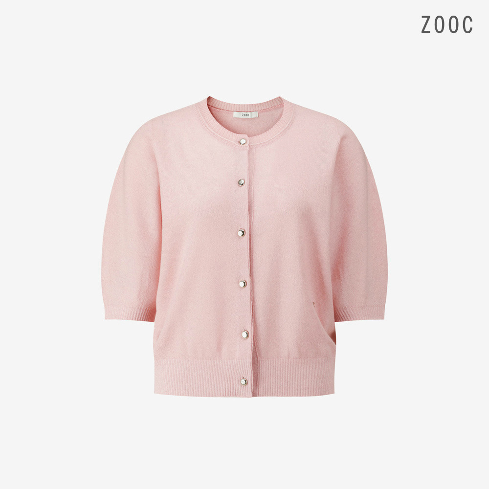  ZOOC 울 블렌드 메탈 홀가먼트 가디건 LP_V263KSL909