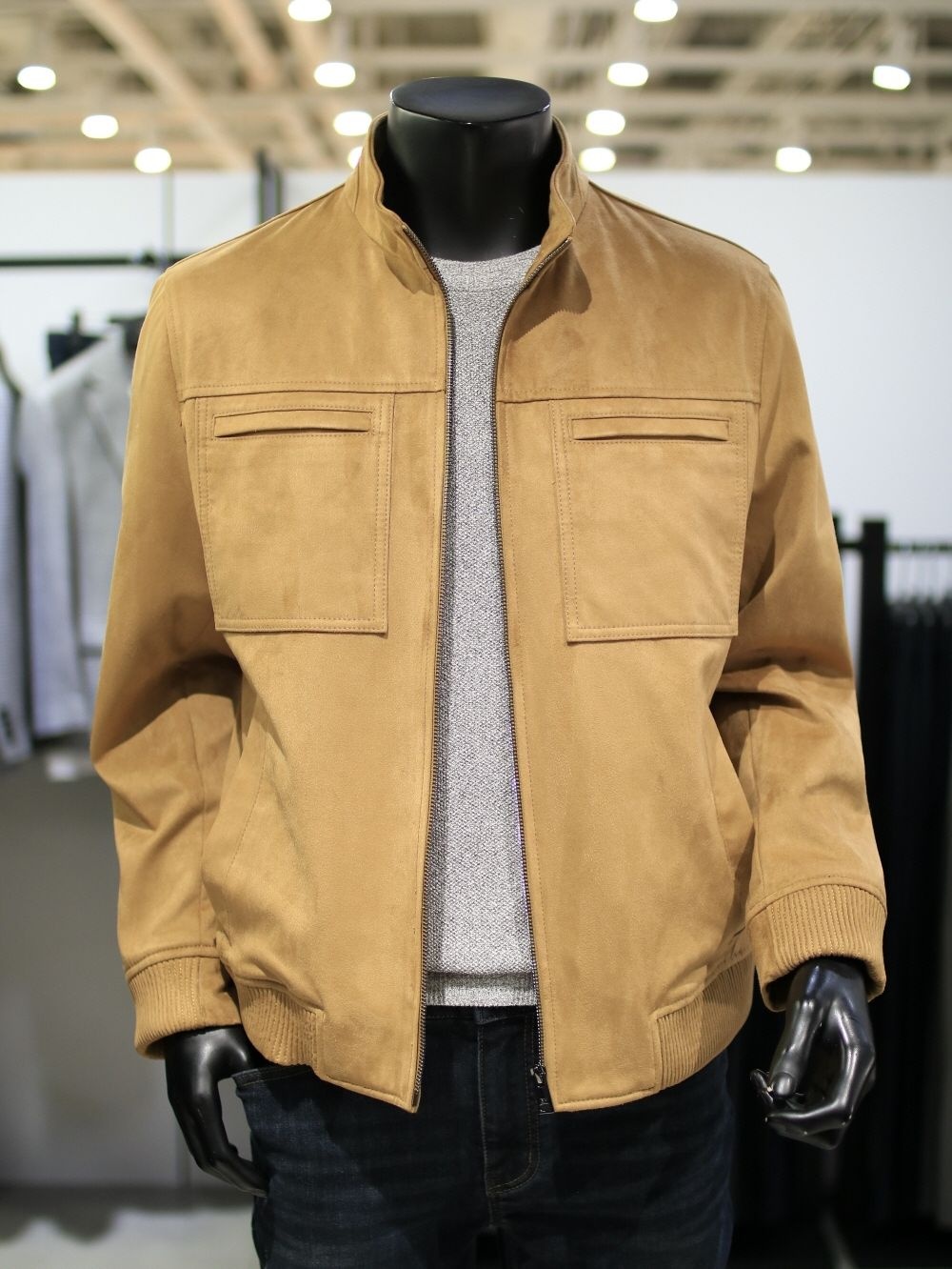 바쏘옴므 종 스웨이드 차이나카라 비건레더 퍼 0WSZ5UA25A20