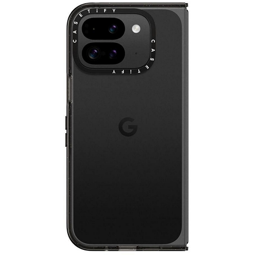 CASETIFY 픽셀 9 프로 폴드 클리어 블랙 임팩트 케이스 (해외구매)_이미지