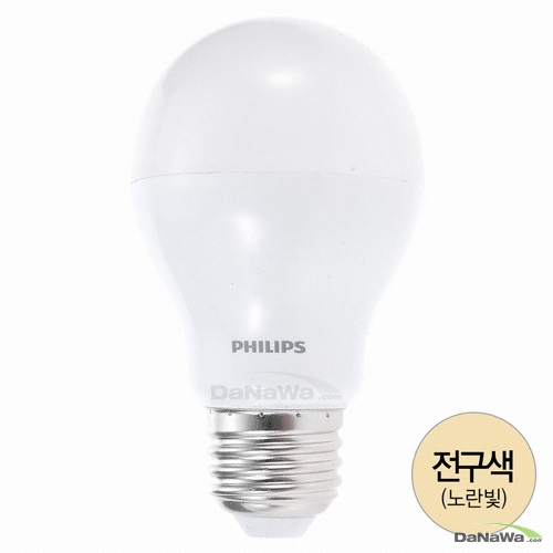 필립스 LED 벌브 6-40W 전구색 (18개)