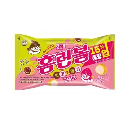 해태제과 홈런볼 초코&딸기 2MIX 151g (1개)_이미지