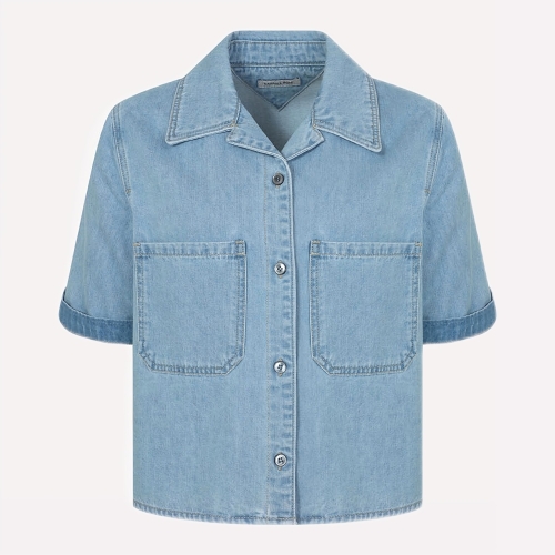 패션그룹형지 캐리스노트 크롭 반소매 데님 자켓 CNEMDJ001LL_이미지