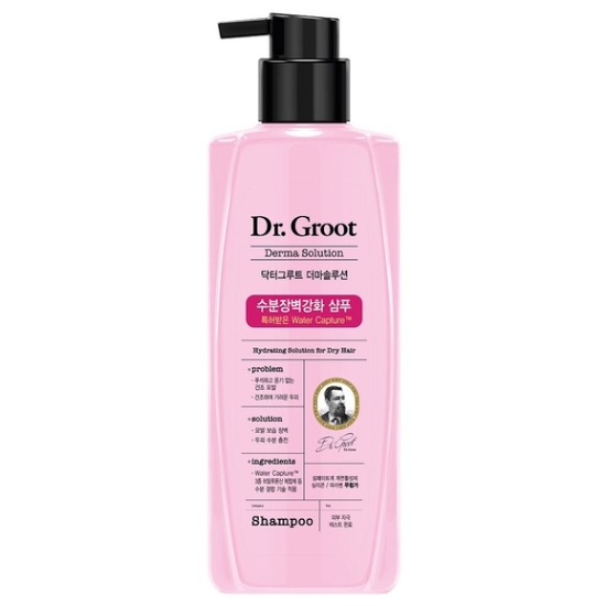 LG생활건강 닥터그루트 더마솔루션 수분장벽강화 샴푸 400ml (2개)