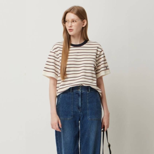 SISLEY 피케 조직 스트링 니트 SAKP03541