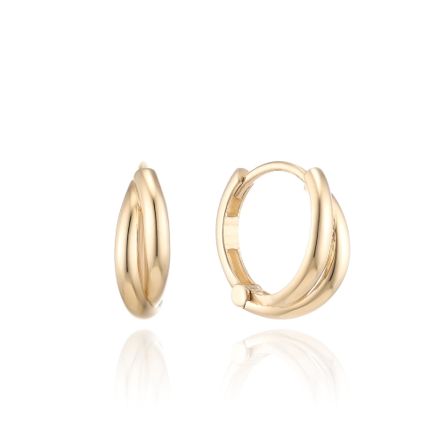 GB 로이드 더블 파이프 14K 원터치 링귀걸이 LOFP3027G