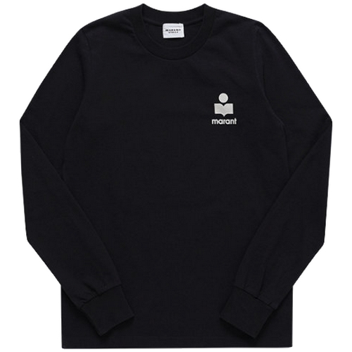 이자벨마랑 GABBY 긴팔 티셔츠 TS0132FA A3N59E (01BK, 블랙)_이미지
