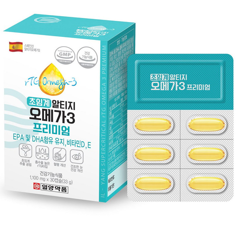 일양약품 초임계 알티지 오메가3 프리미엄 30캡슐 (3개)