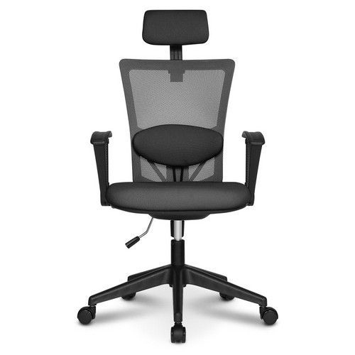 체어포커스 네오와이드 프리미엄 대요추헤더형 3각팔 블랙바디 책상의자 Neo-Y14 (패브릭좌판)