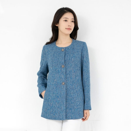 모슬린 엄마옷 60대 여성 라운드 보카시 자켓 515HJK711 중년여성/50대/70대/빅사이즈/할_이미지