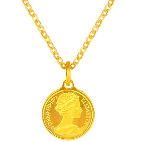 디디에벨라 엘리자베스 코인 목걸이 7.5g