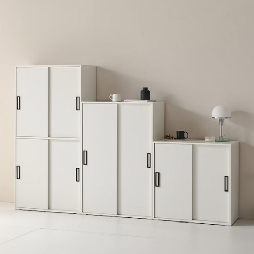 인터데코 TP173 슬라이딩도어 수납장세트 2400