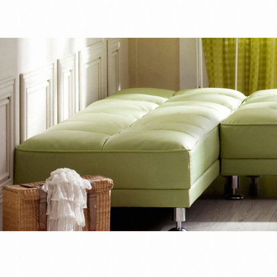 에보니아 카우치 B형 가죽 소파베드 2인용_이미지