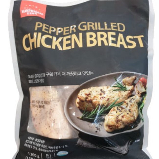 에이치제이에프 한트바커 페퍼 그릴 닭가슴살 1.26kg (2개)_이미지