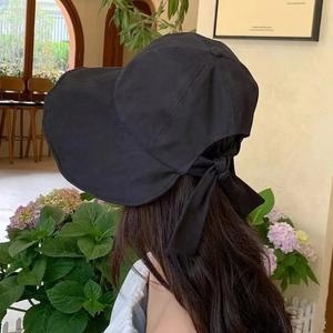MS24082 뒷 리본 보넷 모자와이어모자여름모자여성모자버킷햇보닛모자