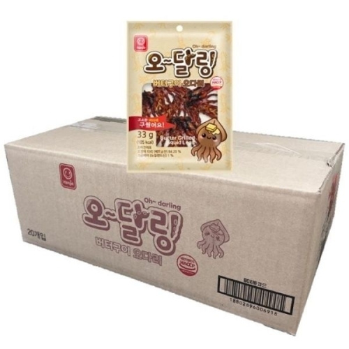 한진식품 오달링 버터구이 오다리 33g이미지입니다. 누르면 해당 게시물로 새창이동합니다.