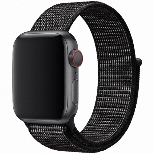 APPLE 워치 블랙 나이키 스포츠 루프 (42mm/44mm)_이미지