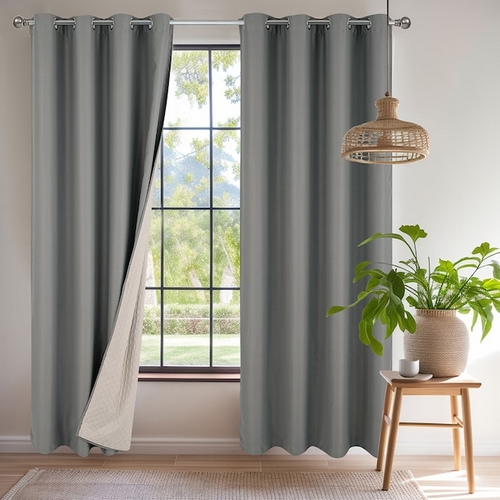 몽트노블 이중구조 누빔암막커튼